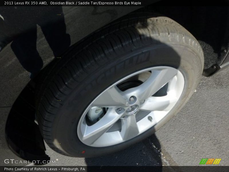 Obsidian Black / Saddle Tan/Espresso Birds Eye Maple 2013 Lexus RX 350 AWD