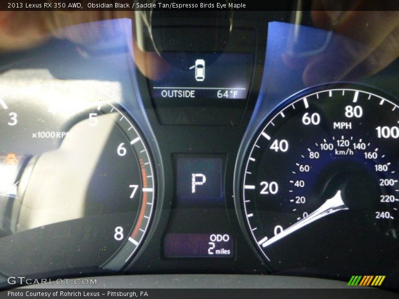Obsidian Black / Saddle Tan/Espresso Birds Eye Maple 2013 Lexus RX 350 AWD