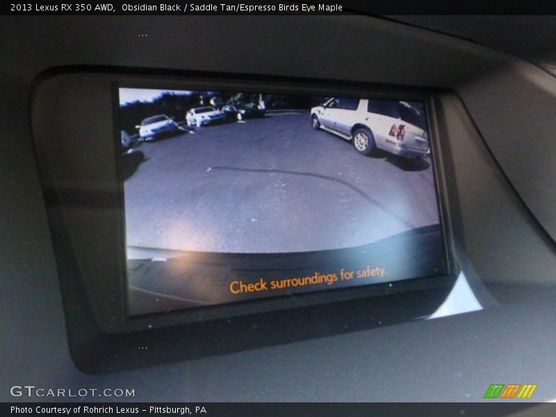 Obsidian Black / Saddle Tan/Espresso Birds Eye Maple 2013 Lexus RX 350 AWD