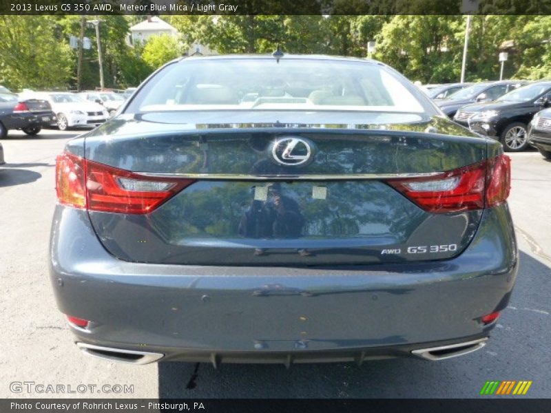 Meteor Blue Mica / Light Gray 2013 Lexus GS 350 AWD