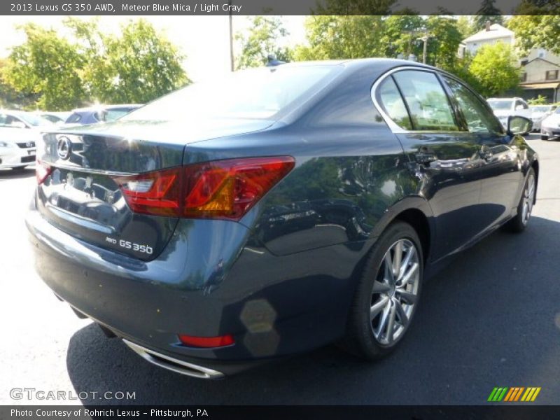Meteor Blue Mica / Light Gray 2013 Lexus GS 350 AWD