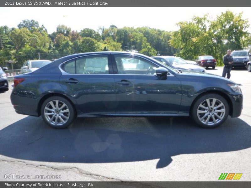 Meteor Blue Mica / Light Gray 2013 Lexus GS 350 AWD