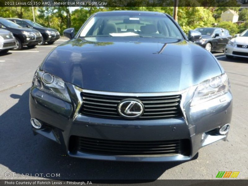 Meteor Blue Mica / Light Gray 2013 Lexus GS 350 AWD