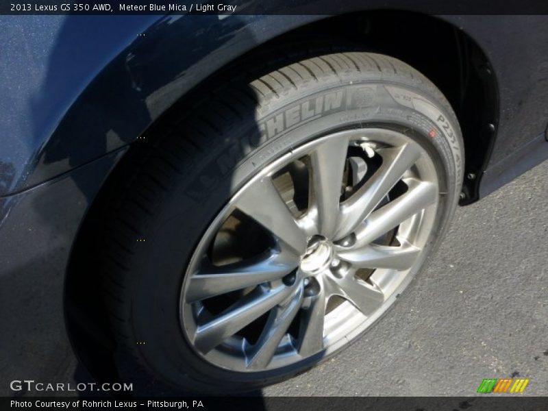 Meteor Blue Mica / Light Gray 2013 Lexus GS 350 AWD
