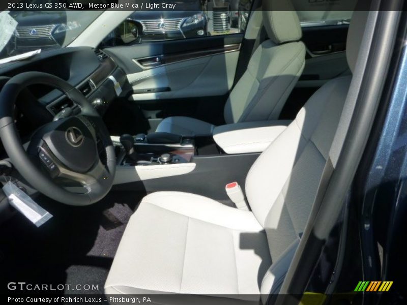Meteor Blue Mica / Light Gray 2013 Lexus GS 350 AWD