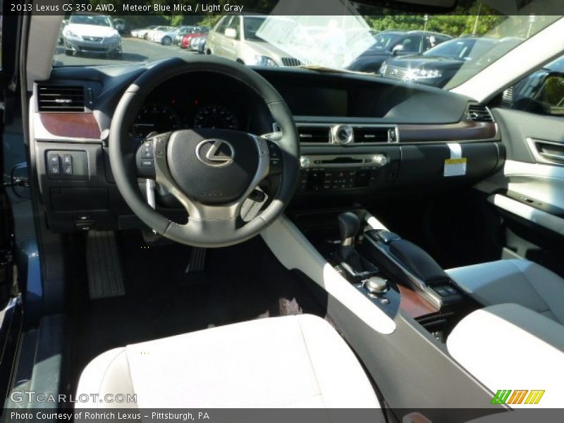 Meteor Blue Mica / Light Gray 2013 Lexus GS 350 AWD