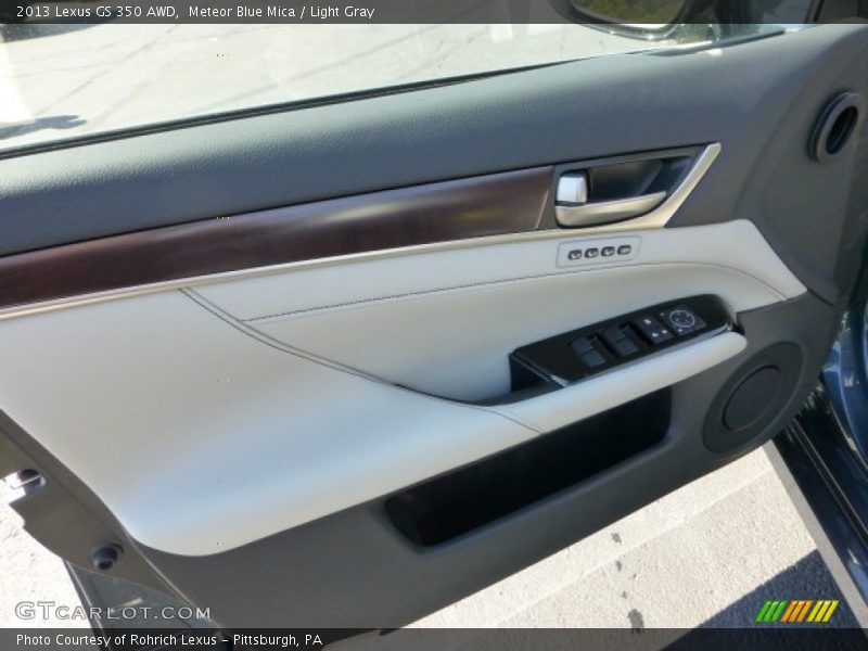 Meteor Blue Mica / Light Gray 2013 Lexus GS 350 AWD