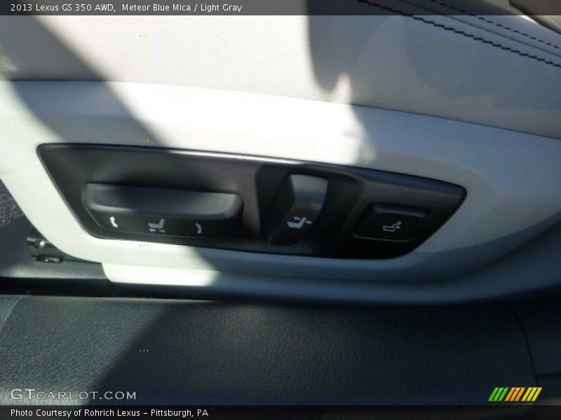 Meteor Blue Mica / Light Gray 2013 Lexus GS 350 AWD
