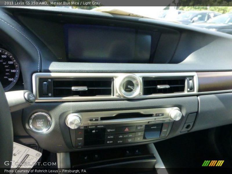 Meteor Blue Mica / Light Gray 2013 Lexus GS 350 AWD