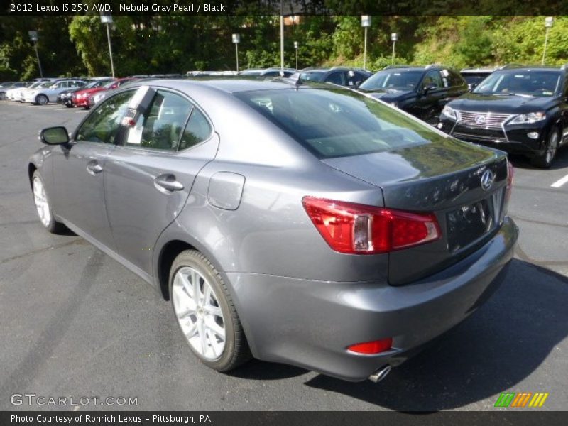 Nebula Gray Pearl / Black 2012 Lexus IS 250 AWD