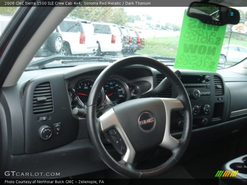 Sonoma Red Metallic / Dark Titanium 2008 GMC Sierra 1500 SLE Crew Cab 4x4
