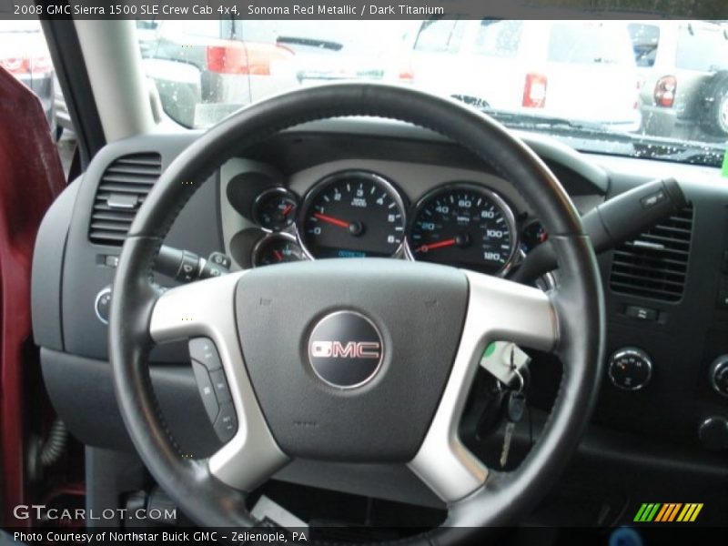 Sonoma Red Metallic / Dark Titanium 2008 GMC Sierra 1500 SLE Crew Cab 4x4