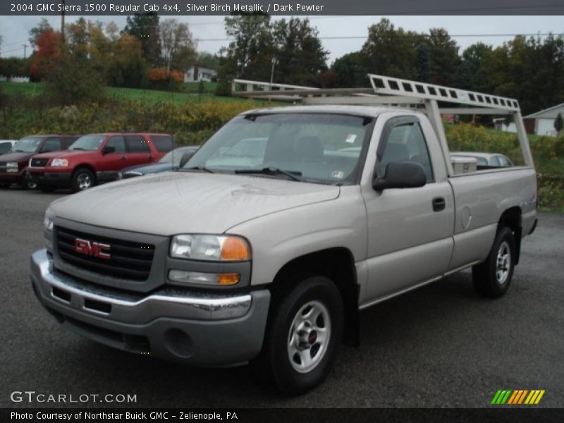 Silver Birch Metallic / Dark Pewter 2004 GMC Sierra 1500 Regular Cab 4x4