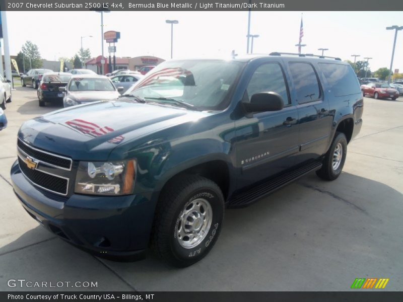 Bermuda Blue Metallic / Light Titanium/Dark Titanium 2007 Chevrolet Suburban 2500 LS 4x4