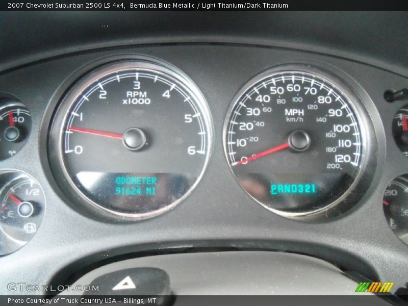 Bermuda Blue Metallic / Light Titanium/Dark Titanium 2007 Chevrolet Suburban 2500 LS 4x4