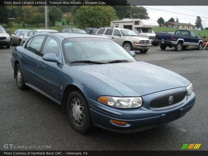 Titanium Blue Metallic / Medium Gray 2002 Buick LeSabre Limited