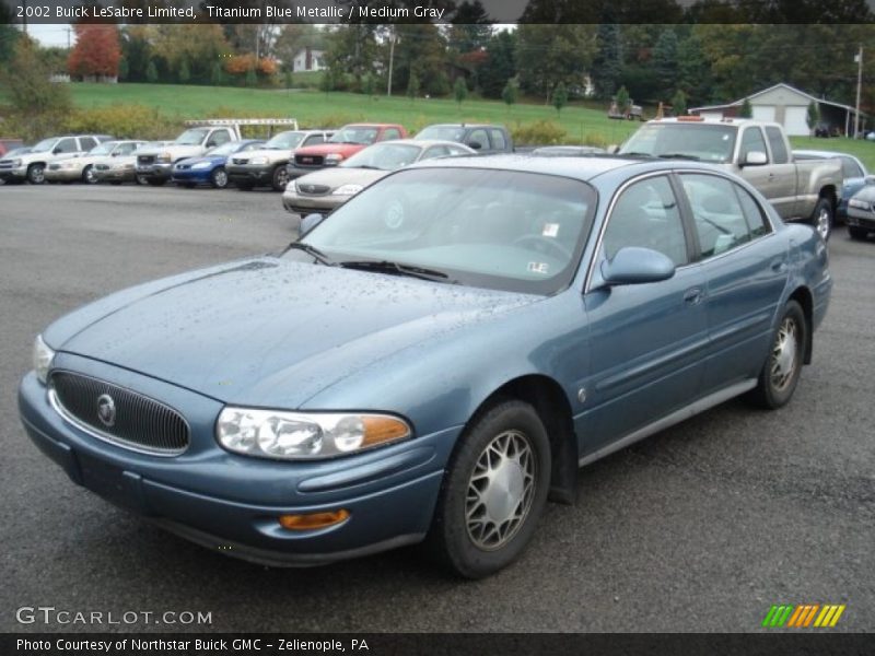 Titanium Blue Metallic / Medium Gray 2002 Buick LeSabre Limited