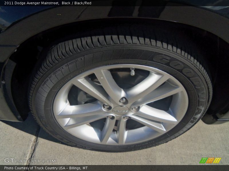 Black / Black/Red 2011 Dodge Avenger Mainstreet