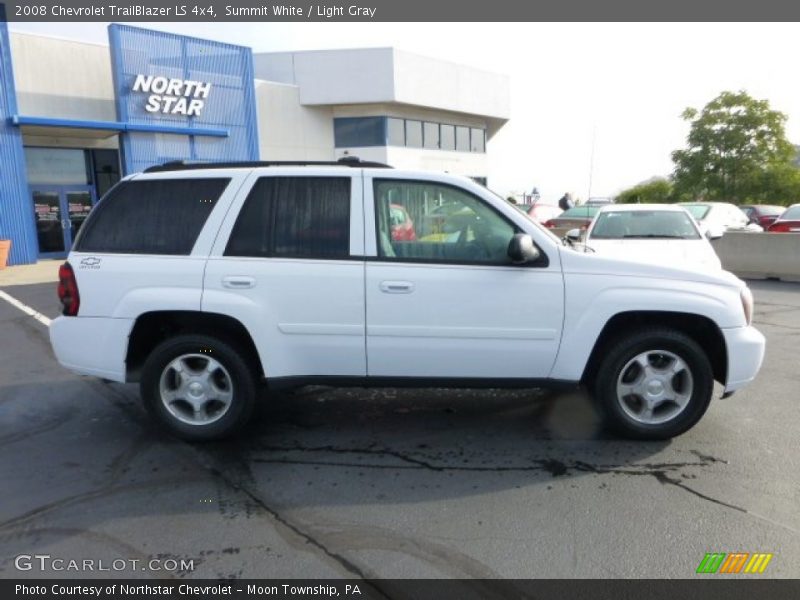 Summit White / Light Gray 2008 Chevrolet TrailBlazer LS 4x4
