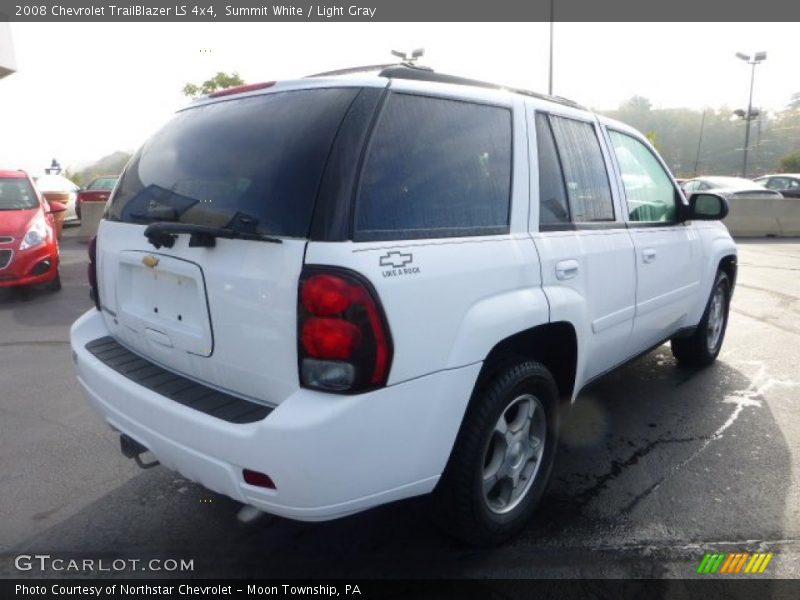 Summit White / Light Gray 2008 Chevrolet TrailBlazer LS 4x4