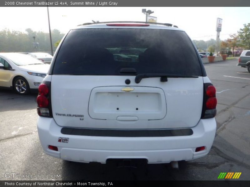 Summit White / Light Gray 2008 Chevrolet TrailBlazer LS 4x4