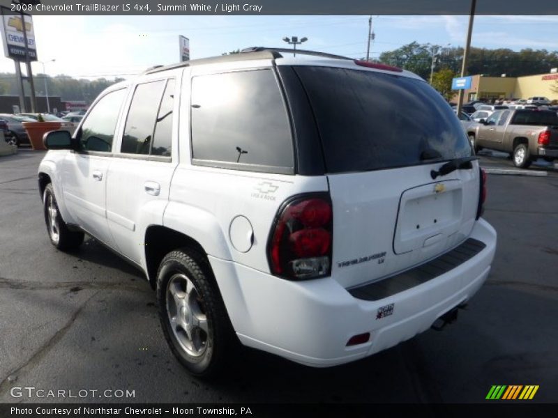 Summit White / Light Gray 2008 Chevrolet TrailBlazer LS 4x4