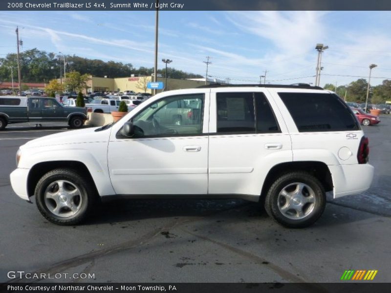 Summit White / Light Gray 2008 Chevrolet TrailBlazer LS 4x4