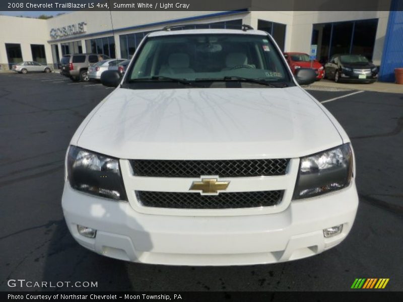 Summit White / Light Gray 2008 Chevrolet TrailBlazer LS 4x4