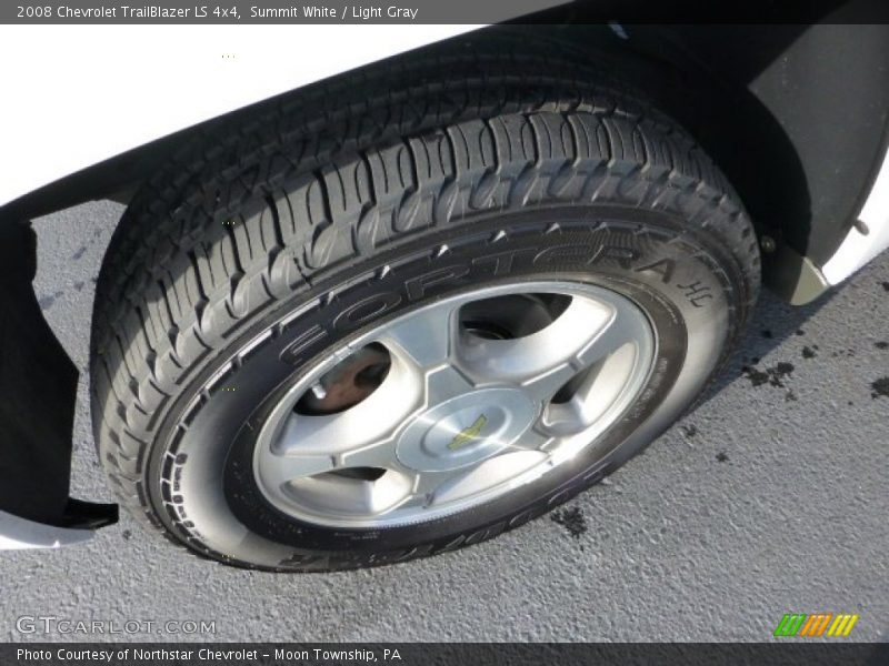 Summit White / Light Gray 2008 Chevrolet TrailBlazer LS 4x4