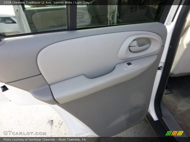 Summit White / Light Gray 2008 Chevrolet TrailBlazer LS 4x4