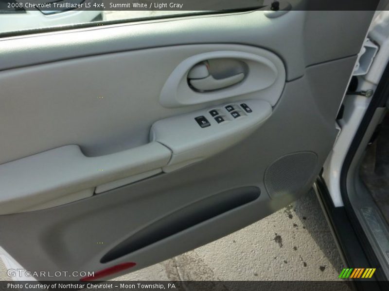 Summit White / Light Gray 2008 Chevrolet TrailBlazer LS 4x4