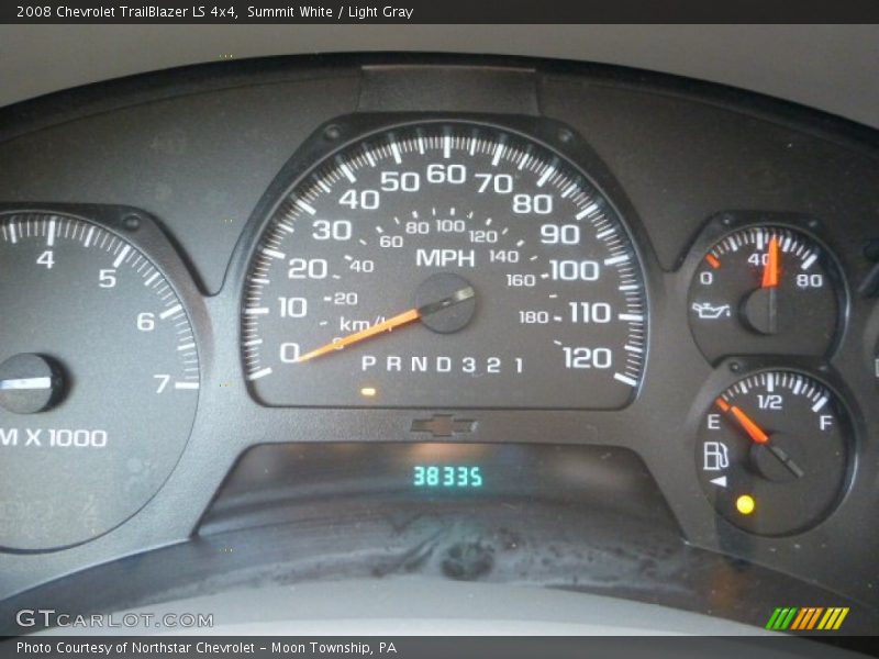 Summit White / Light Gray 2008 Chevrolet TrailBlazer LS 4x4