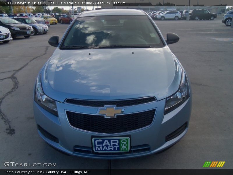 Ice Blue Metallic / Jet Black/Medium Titanium 2012 Chevrolet Cruze LS