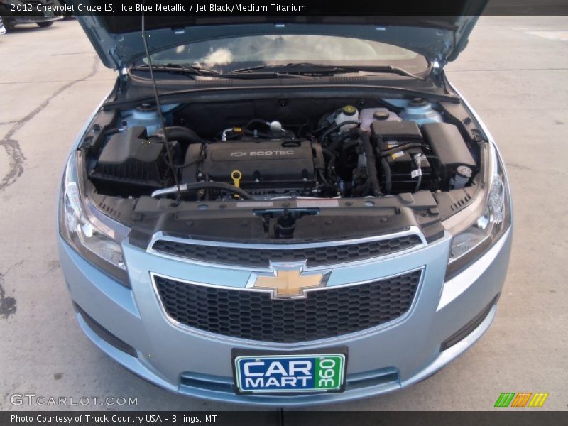 Ice Blue Metallic / Jet Black/Medium Titanium 2012 Chevrolet Cruze LS