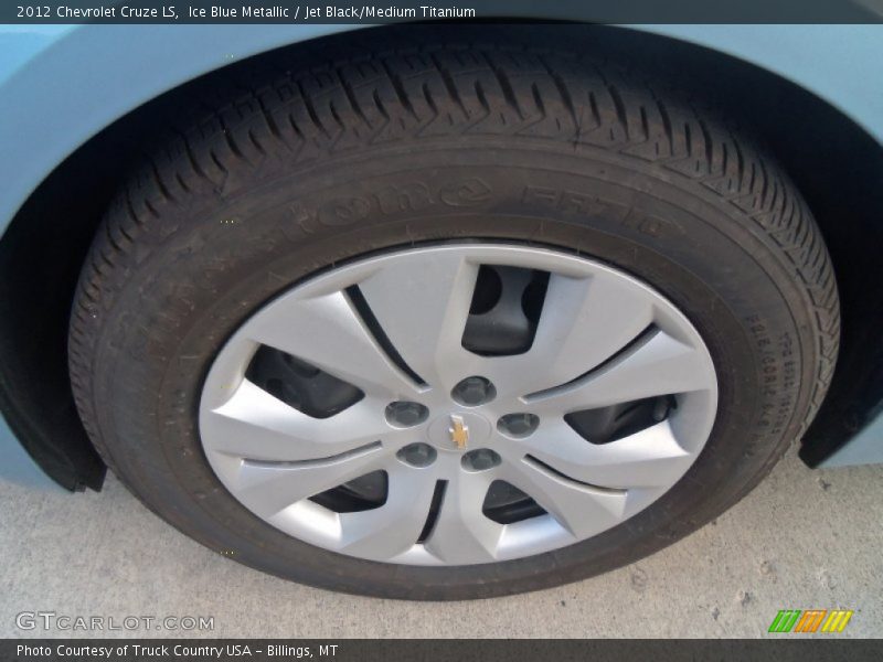 Ice Blue Metallic / Jet Black/Medium Titanium 2012 Chevrolet Cruze LS