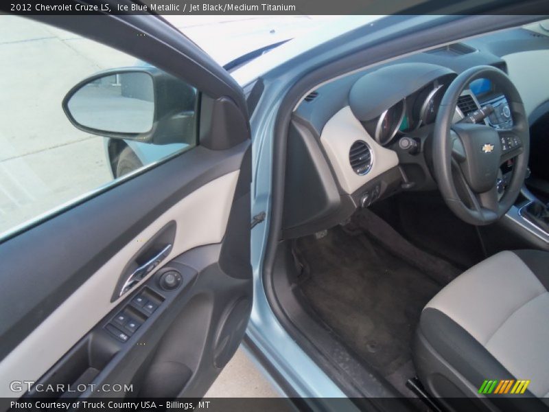 Ice Blue Metallic / Jet Black/Medium Titanium 2012 Chevrolet Cruze LS