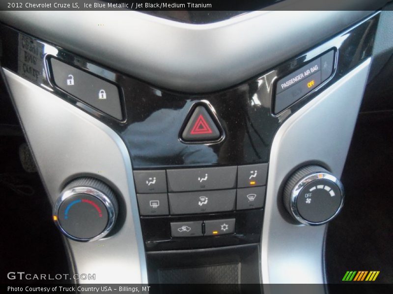Ice Blue Metallic / Jet Black/Medium Titanium 2012 Chevrolet Cruze LS