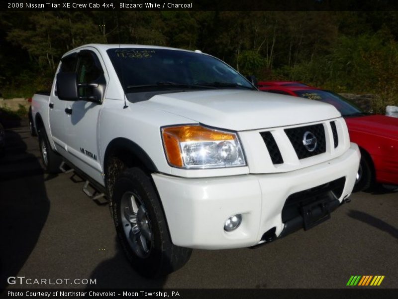 Blizzard White / Charcoal 2008 Nissan Titan XE Crew Cab 4x4