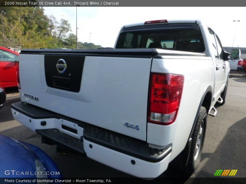 Blizzard White / Charcoal 2008 Nissan Titan XE Crew Cab 4x4