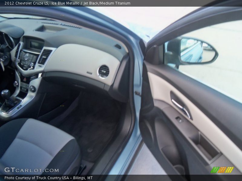 Ice Blue Metallic / Jet Black/Medium Titanium 2012 Chevrolet Cruze LS