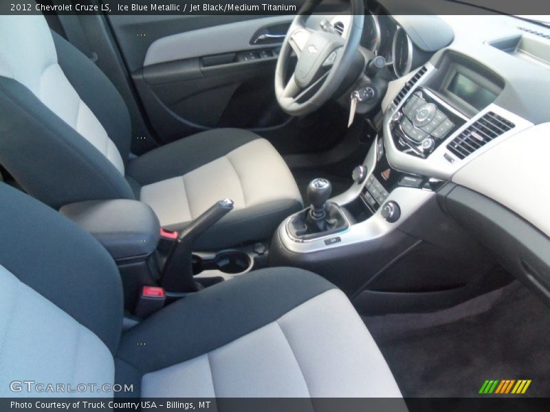Ice Blue Metallic / Jet Black/Medium Titanium 2012 Chevrolet Cruze LS
