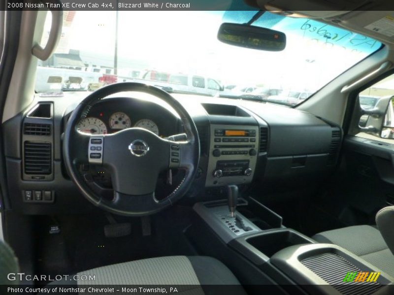 Blizzard White / Charcoal 2008 Nissan Titan XE Crew Cab 4x4