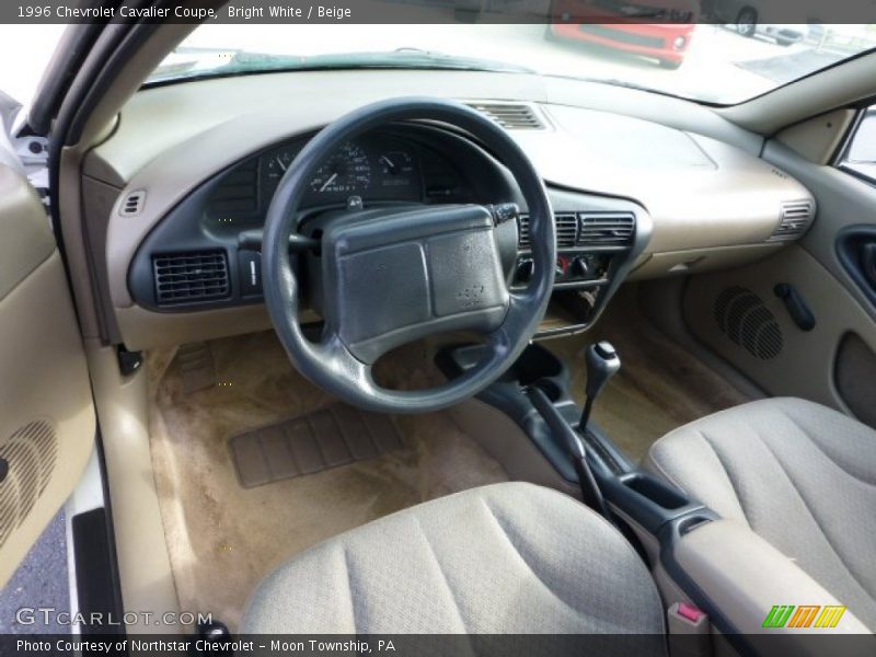 Beige Interior - 1996 Cavalier Coupe 
