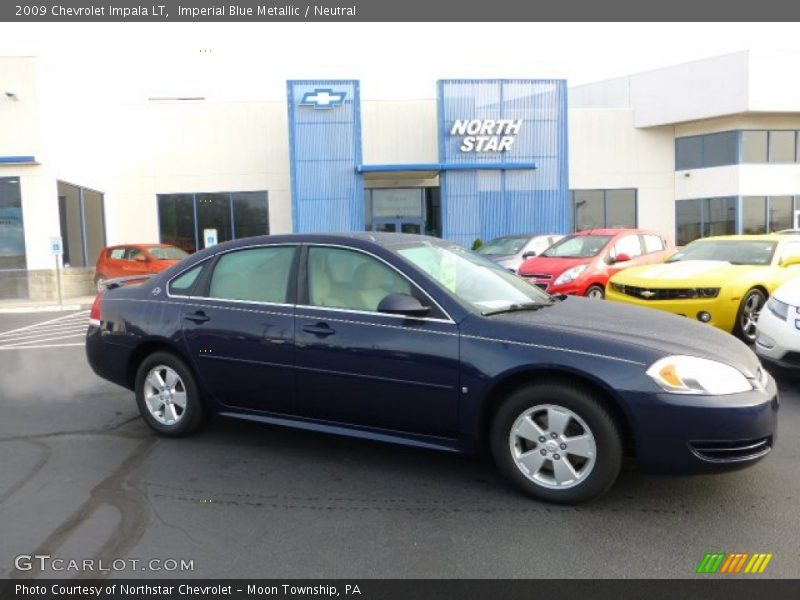 Imperial Blue Metallic / Neutral 2009 Chevrolet Impala LT