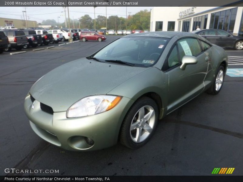 Optimist Green Metallic / Dark Charcoal 2008 Mitsubishi Eclipse GS Coupe