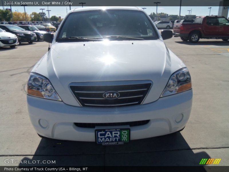 Clear White / Gray 2008 Kia Sorento LX