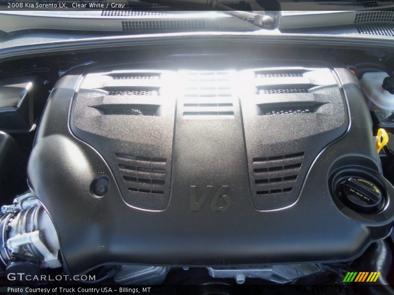 Clear White / Gray 2008 Kia Sorento LX