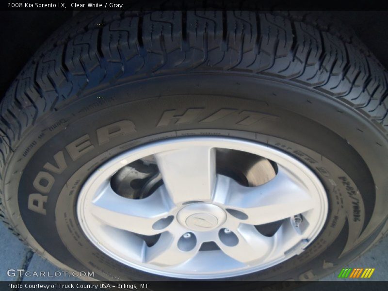 Clear White / Gray 2008 Kia Sorento LX