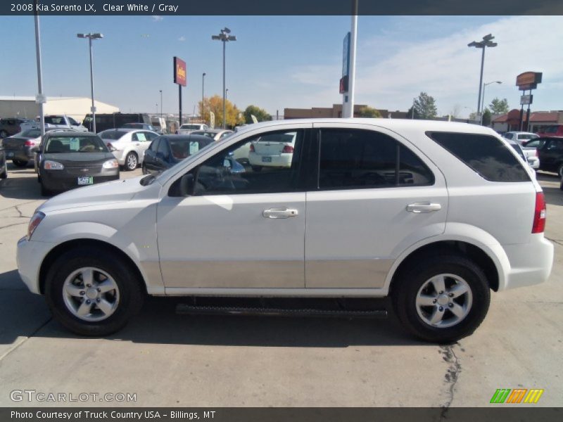 Clear White / Gray 2008 Kia Sorento LX