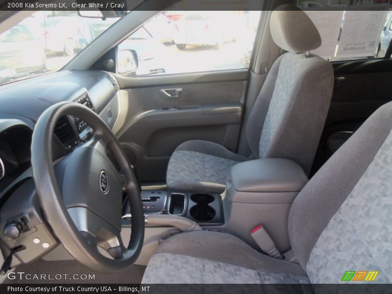Clear White / Gray 2008 Kia Sorento LX